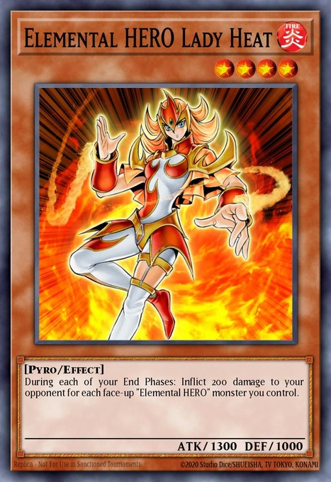 Elemental Hero Lady Heat PP02-EN008 card from Premium Pack 2