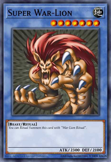 Super War-Lion PP02-EN001 card from Premium Pack 2