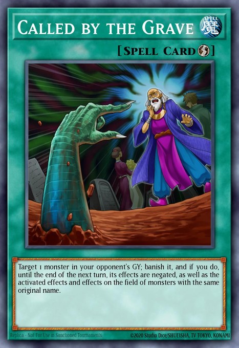 Called by the Grave (New Art) (Quarter Century Secret Rare) RA04-EN092 card from Quarter Century Stampede