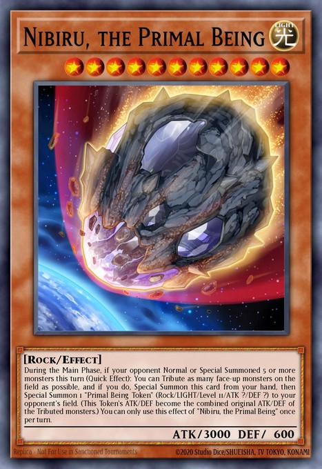 Nibiru, the Primal Being (New Art) (Quarter Century Secret Rare) RA04-EN030 card from Quarter Century Stampede