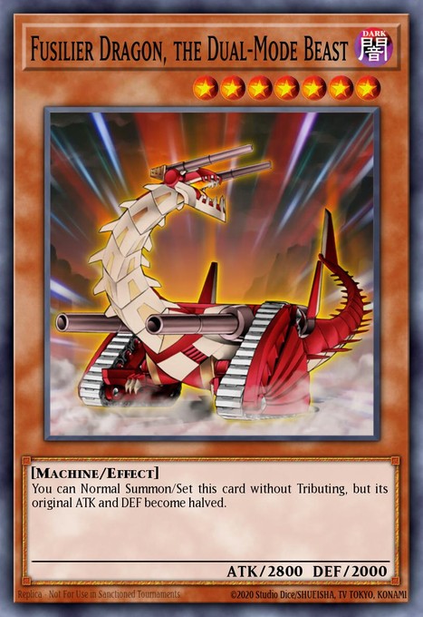 Fusilier Dragon, the Dual-Mode Beast (UTR) RDS-EN031 card from Rise of Destiny