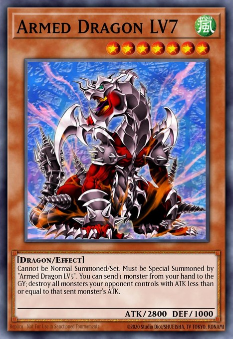 Armed Dragon LV7 (UTR) SOD-EN015 card from Soul of the Duelist