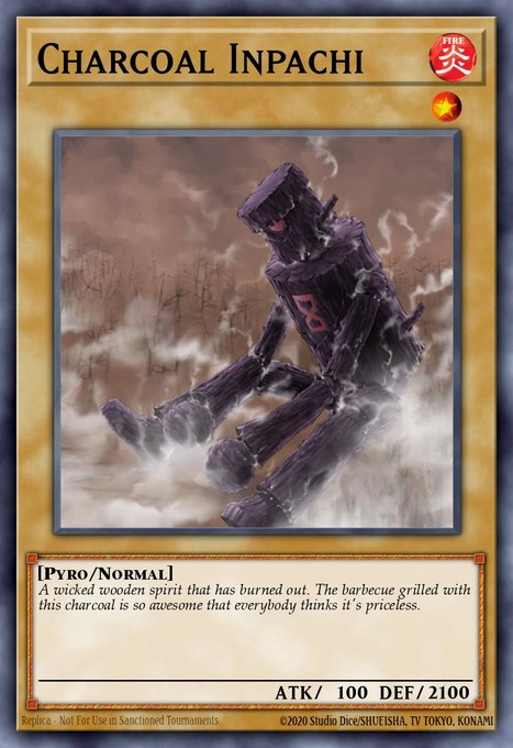 Charcoal Inpachi (UTR) SOD-EN001 card from Soul of the Duelist
