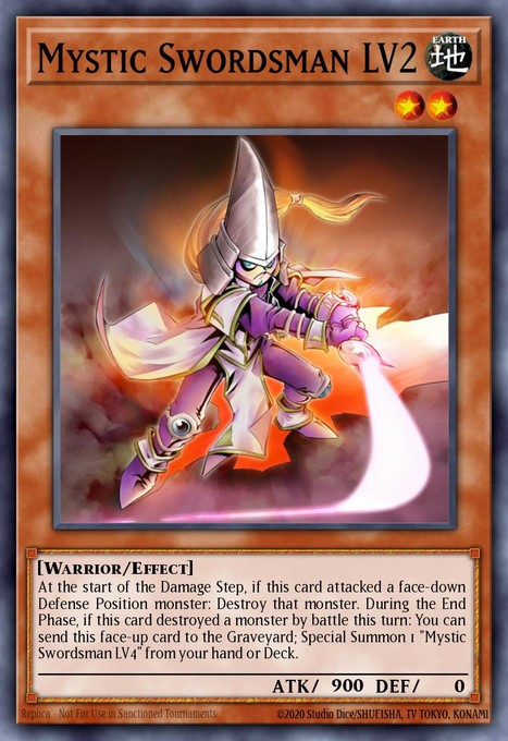 Mystic Swordsman LV2 (UTR) SOD-EN011 card from Soul of the Duelist