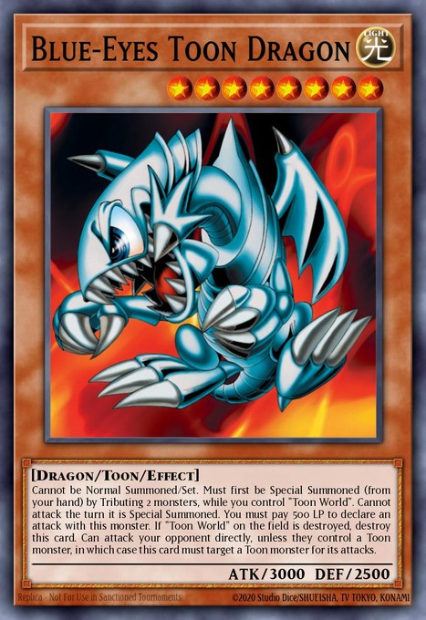 Blue-Eyes Toon Dragon (SRL-EN000) SRL-EN000 card from Spell Ruler (Worldwide English)