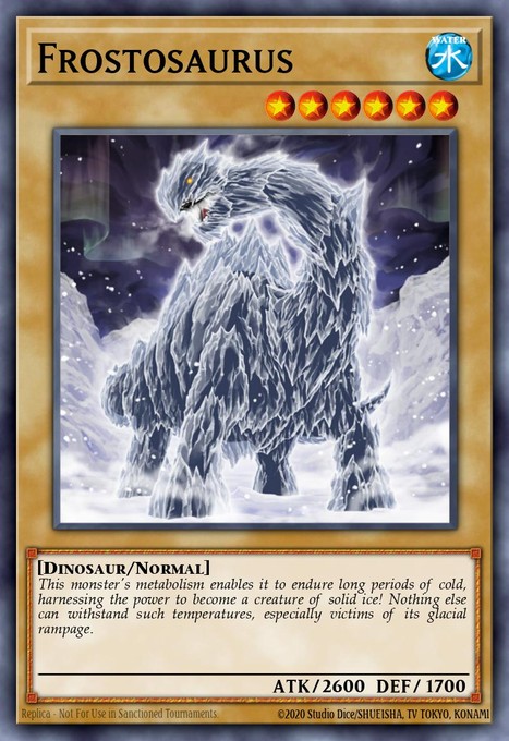 Frostosaurus (UTR) STON-EN002 card from Strike of Neos