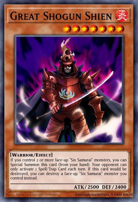 Great Shogun Shien (UTR) STON-EN013 card from Strike of Neos