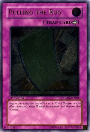 Pulling the Rug (UTR) STON-EN060 card from Strike of Neos