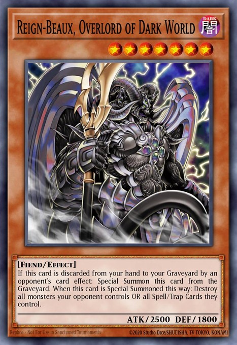 Reign-Beaux, Overlord of Dark World (UTR) STON-EN017 card from Strike of Neos