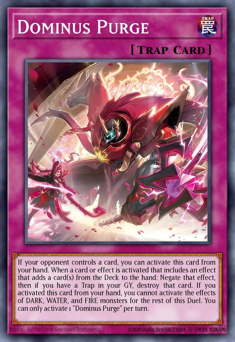 Dominus Purge INFO-EN078 card from The Infinite Forbidden