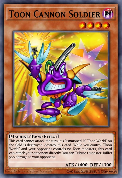 Toon Cannon Soldier TP6-EN001 card from Tournament Pack 6
