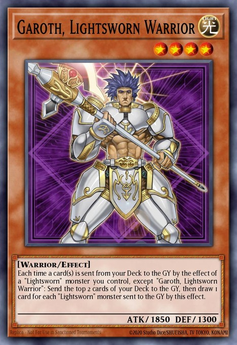 Garoth, Lightsworn Warrior TU01-EN002 card from Turbo Pack Booster One Pack