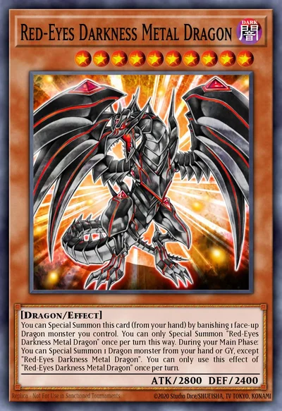 Red-Eyes Darkness Metal Dragon UP01-EN002 card from Ultimate Tournament Pack 1