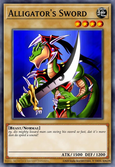 Alligator's Sword WP11-EN012 card from World Championship 2011 Card Pack