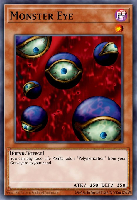 Monster Eye WP11-EN013 card from World Championship 2011 Card Pack