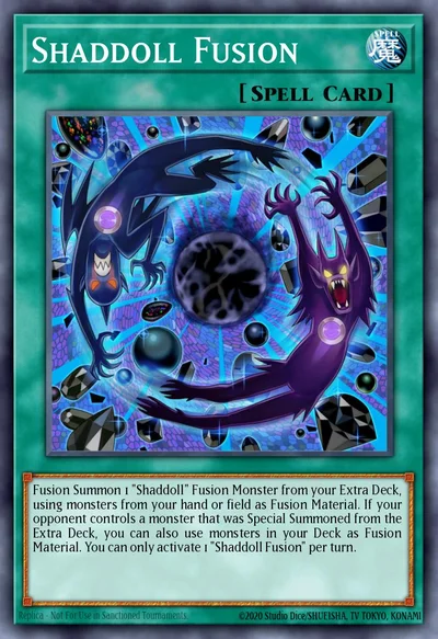 Shaddoll Fusion 25YC-ENP09 card from Yu-Gi-Oh! Championship Series 2025 Prize Cards