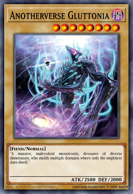 Anotherverse Gluttonia (SR) YCSW-EN014 card from Yu-Gi-Oh! Championship Series Prize Cards