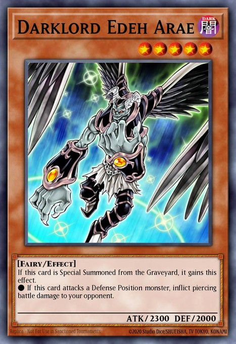 Darklord Edeh Arae YCSW-EN003 card from Yu-Gi-Oh! Championship Series Prize Cards