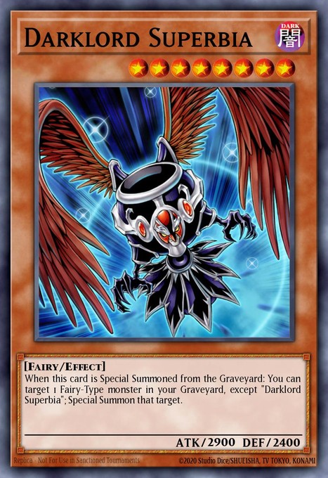 Darklord Superbia YCSW-EN002 card from Yu-Gi-Oh! Championship Series Prize Cards
