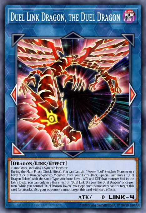 Duel Link Dragon, the Duel Dragon (SR) YCSW-EN012 card from Yu-Gi-Oh! Championship Series Prize Cards
