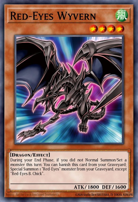 Red-Eyes Wyvern GX06-EN002 card from Yu-Gi-Oh! GX Tag Force Promotional Cards